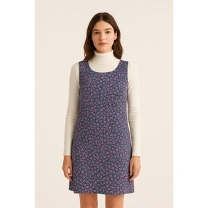 Unbranded Womens Mini Dress S Purple Shift Floral Mini Teacher Vintage Office